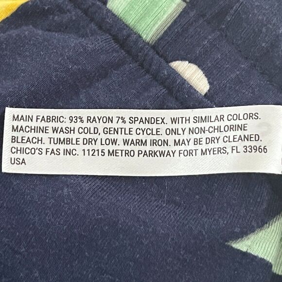 Soma Cool Nights Pajama Pants Medium Wide Leg Citrus Pockets Lemon Curved Hem - Picture 8 of 8